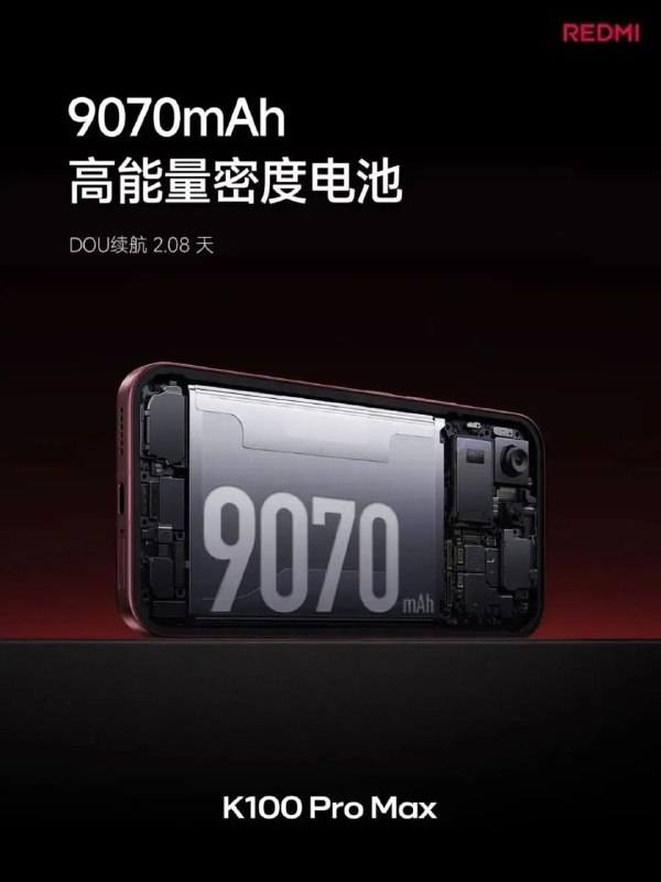 REDMI K100标准版通过认证，或搭载万级大电池REDMI K100标准版疑似通过认证，型号为M786BC，或配备约10000mAh电池，并搭载高刷直屏、双芯平台、对称双扬、3D超声波指纹和IP68等配置