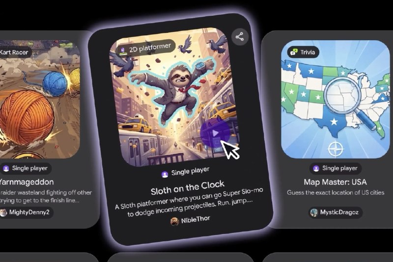 谷歌携手 Unity 推出 AI 游戏平台 Playground，支持自然语言创作，降低开发门槛谷歌宣布与Unity合作推出实验性AI游戏平台Playground，用户可通过自然语言提示创建并调整游戏，支持浏览器访问、跨设备运行及社区分享