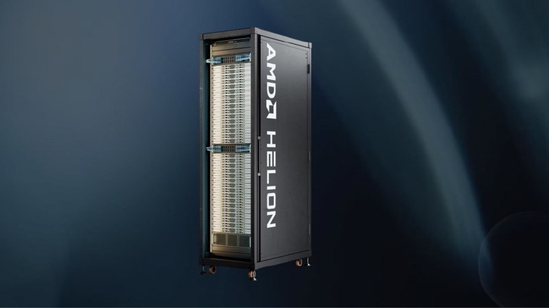 AMD发布智能体AI计算机架构Helion，纯CPU版本可扩展至32768核心AMD宣布推出面向代理式人工智能计算负载的Helion机架解决方案，采用OCP设计规范，支持灵活组合CPU和GPU资源；基于第六代EPYC处理器的纯CPU版本可扩展至32768核心
