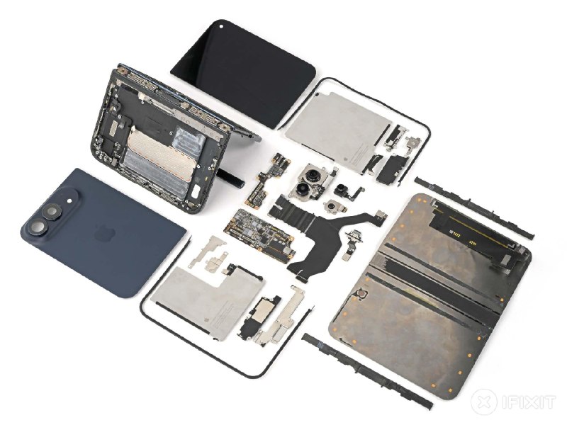 iFixit拆解iPhone Duo，或解释了屏幕和铰链为何损坏iFixit拆解苹果折叠屏iPhone Duo，发现内屏哑光纳米纹理盖板可通过散射反光减弱折痕，屏幕子像素呈多角度椭圆排列