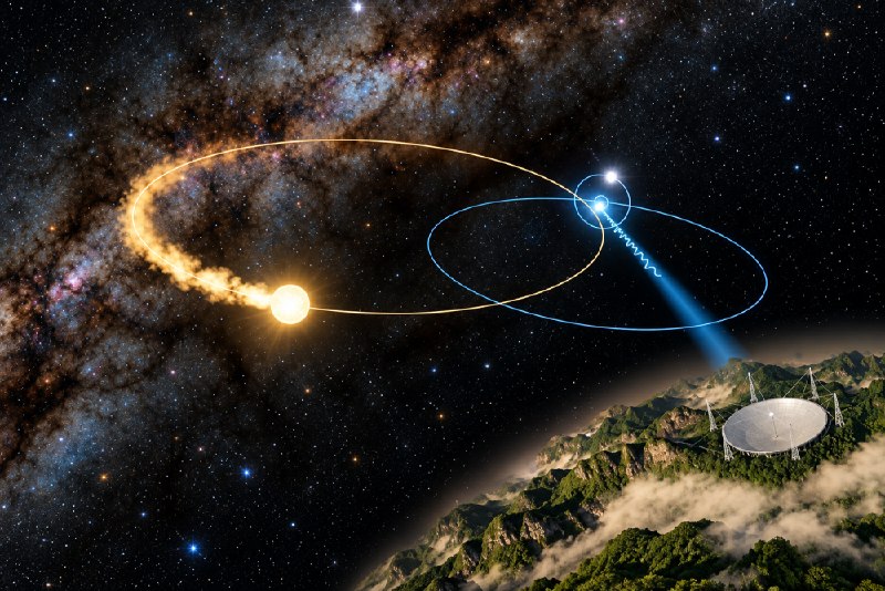 中国天眼发现真实三体世界：每秒自转312圈，1纳秒异常揭开宇宙秘密中国天眼FAST发现并确认三体恒星系统J0435+3233，距地球约6800光年