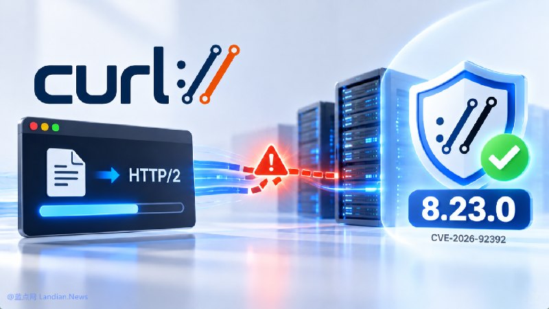 cURL高危HTTP/2上传漏洞可导致客户端代码执行，需升级至8.23.0版cURL发布8.23.0版，修复HTTP/2上传过程中的释放后使用漏洞CVE-2026-92392